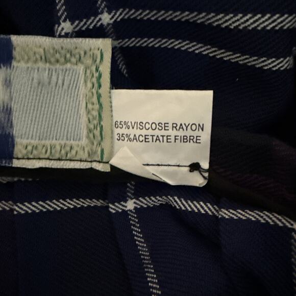 SCOTTISH HIGHLAND The KILT Y 10 PURPLE BLUE WHITE TARTAN PLAID SKIRT Belt Strap - Picture 6 of 6